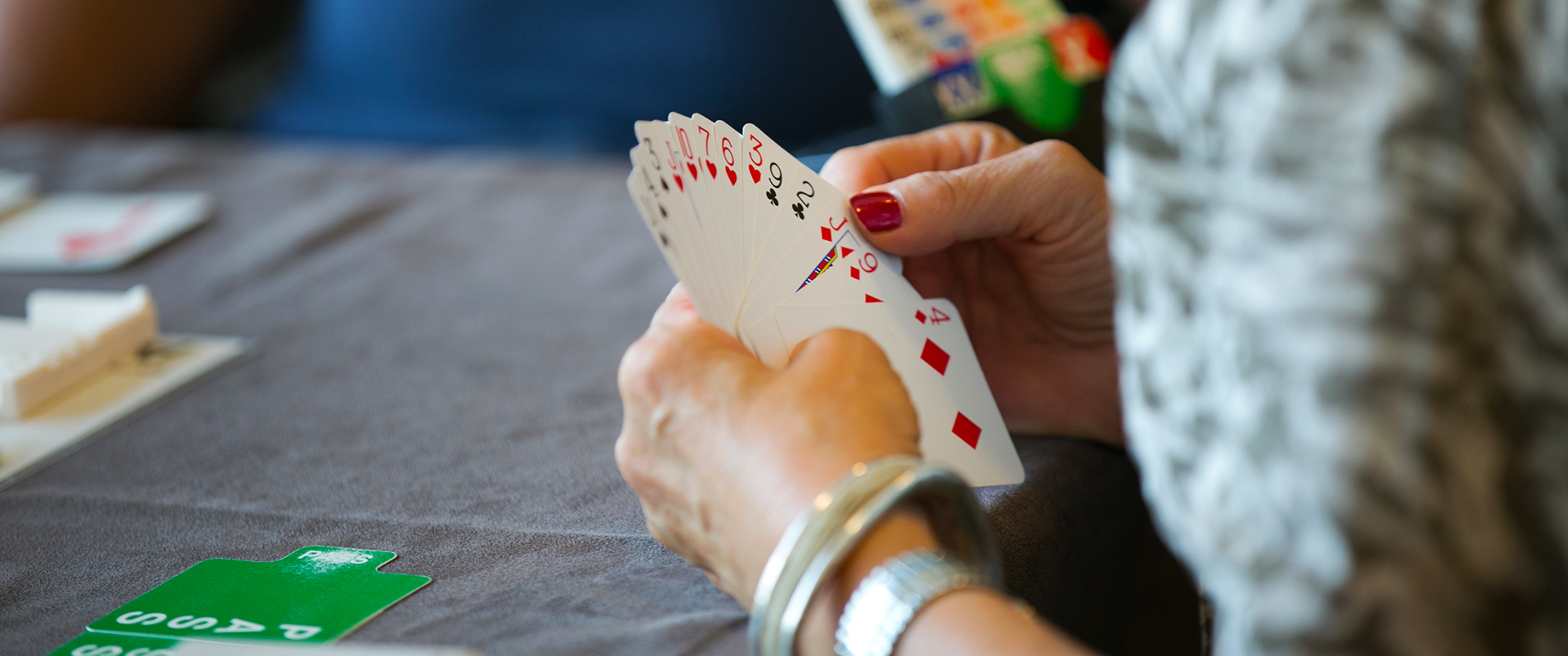 Bridge cards at the Cricket Club